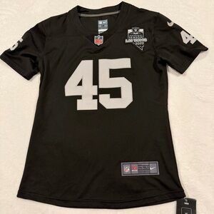 Marcel Reece Oakland Raiders Women’s Jersey Black Size Medium NWT